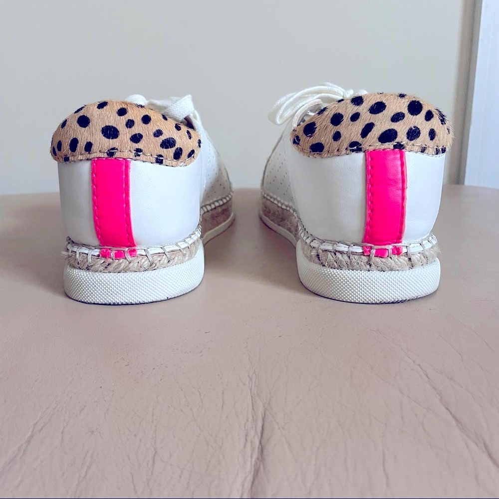 EUC - Dolce Vita Morris Espadrille Sneaker with Leopard and Hot Pink Detail - Picture 13 of 13